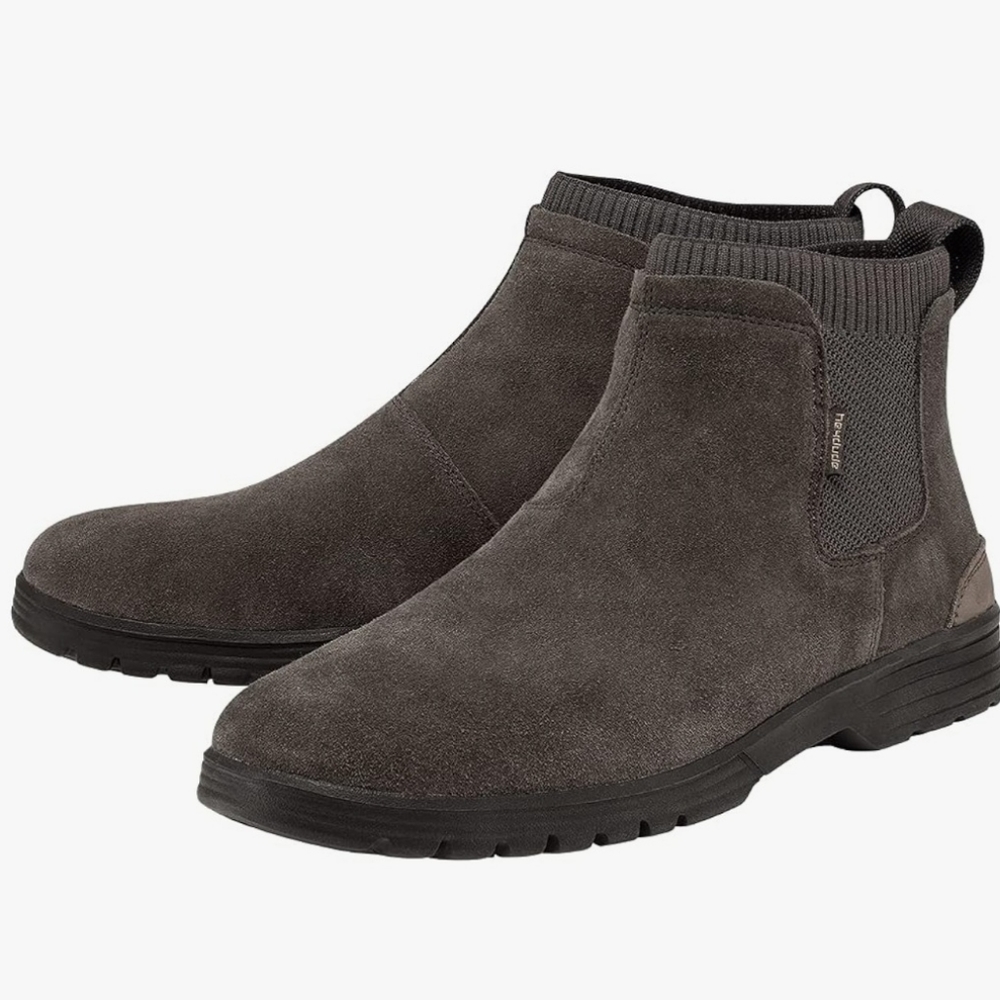 Hey Dude Scott Suede Shadow Gray Men's Size 9 New With Tags No Box